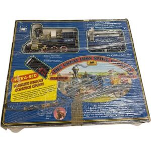 New Bright Great Iron Spike Express Train Set 3172 Wireless Remote Vintage
